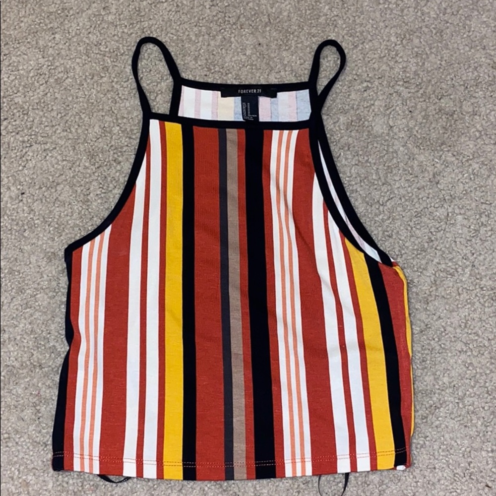 Striped crop top